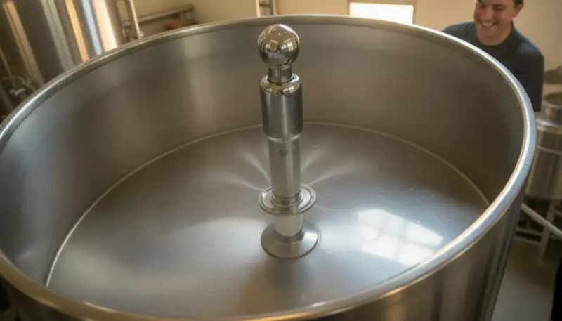 Glänzende Brauanlagen: Wie der rotierende Tri-Clamp Spray Ball Ihre Reinigung revolutioniert